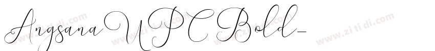 AngsanaUPC Bold字体转换